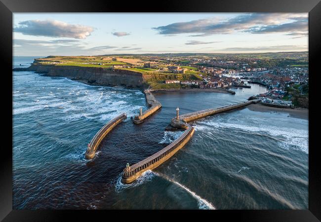 A View of Whitby Framed Print by Apollo Aerial Photography