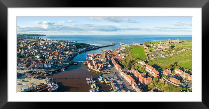Whitby view Framed Mounted Print by Apollo Aerial Photography