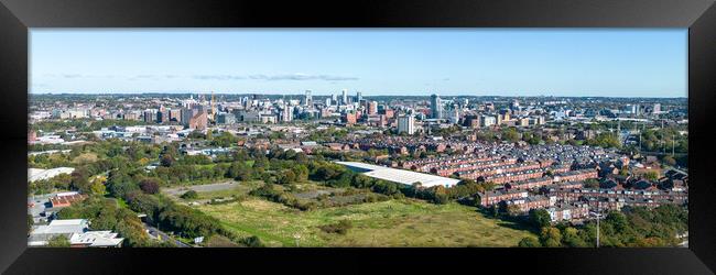 Leeds City Skyline Framed Print by Apollo Aerial Photography