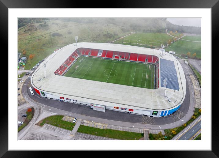 The Eco Power Stadium Framed Mounted Print by Apollo Aerial Photography