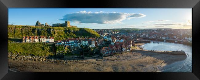 Whitby Panorama Framed Print by Apollo Aerial Photography