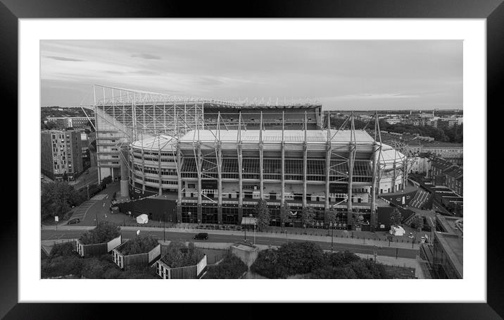 Newcastle United Framed Mounted Print by Apollo Aerial Photography