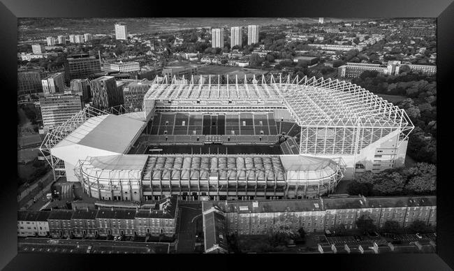 Newcastle United Framed Print by Apollo Aerial Photography