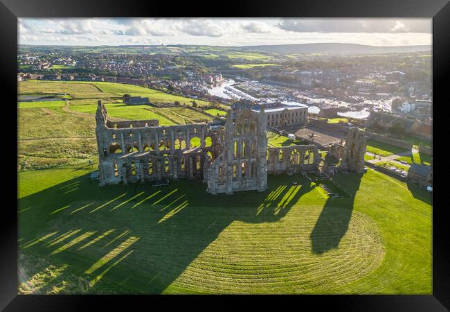 Whitby Abbey Framed Print by Apollo Aerial Photography