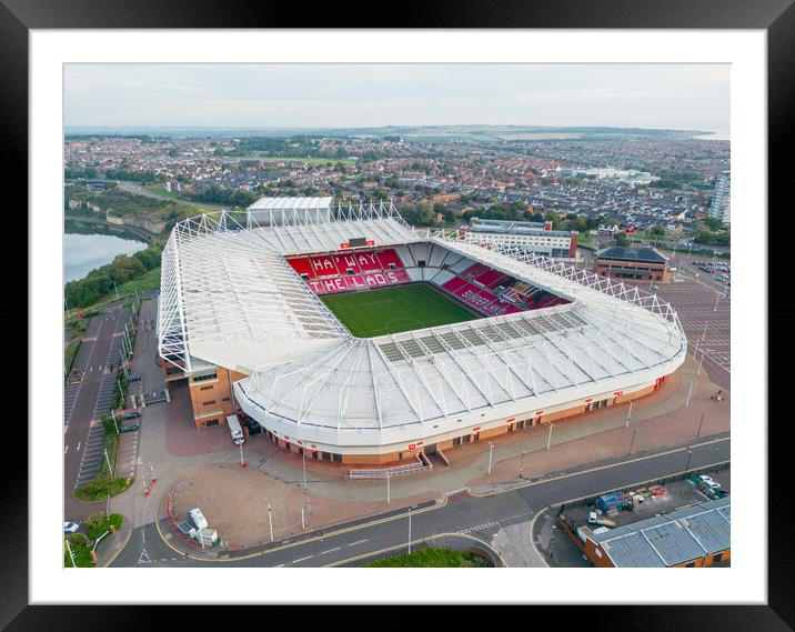 Sunderland Football Club Framed Mounted Print by Apollo Aerial Photography