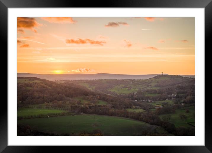 A View to Castle Hill Framed Mounted Print by Apollo Aerial Photography