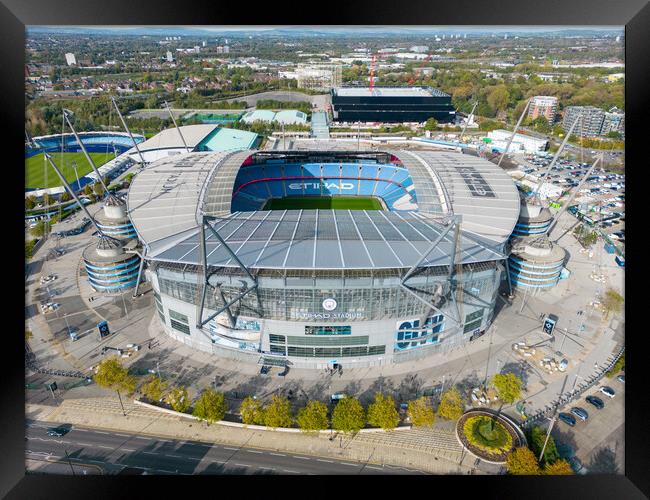The Etihad Framed Print by Apollo Aerial Photography