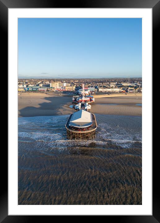 Blackpools Central Pier Framed Mounted Print by Apollo Aerial Photography