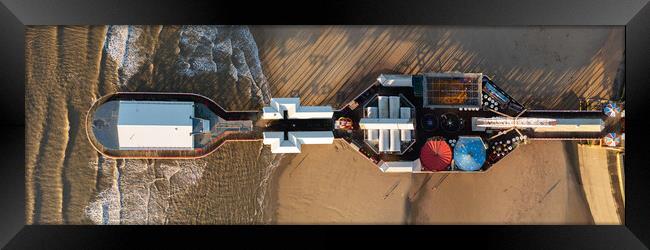 Blackpools Central Pier From Above Framed Print by Apollo Aerial Photography