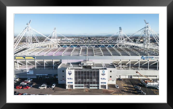Deepdale Stadium Framed Mounted Print by Apollo Aerial Photography