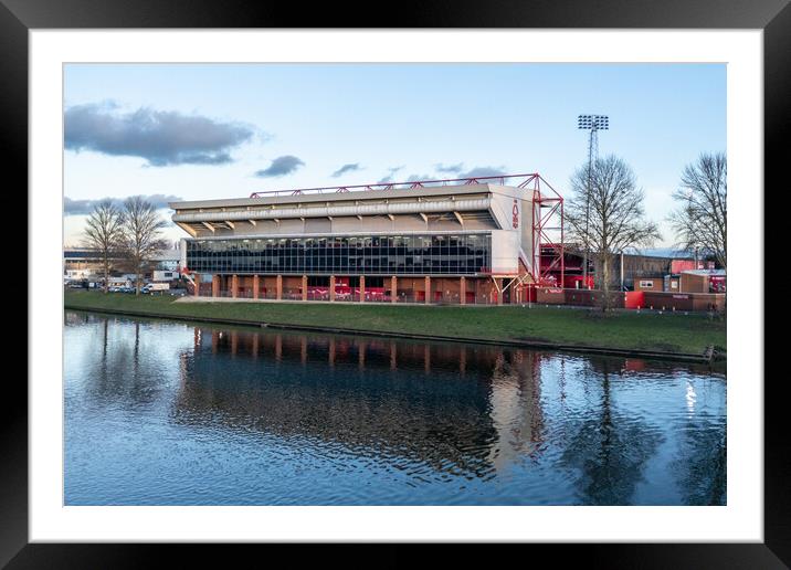 The City Ground Framed Mounted Print by Apollo Aerial Photography