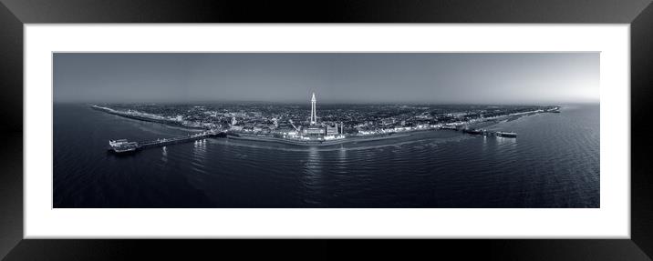 Blackpool Panoramic Framed Mounted Print by Apollo Aerial Photography