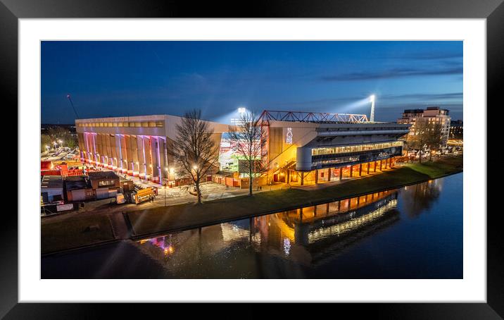 The City Ground Framed Mounted Print by Apollo Aerial Photography