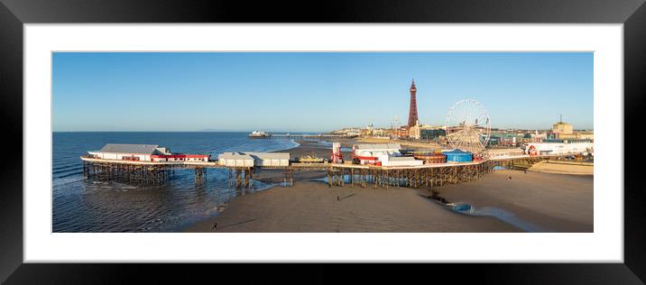 Blackpool Central Pier Framed Mounted Print by Apollo Aerial Photography