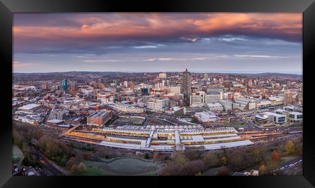 The City of Sheffield Framed Print by Apollo Aerial Photography