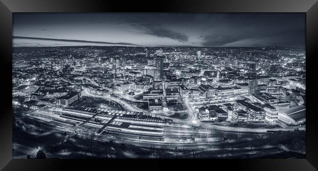 The City of Sheffield Framed Print by Apollo Aerial Photography