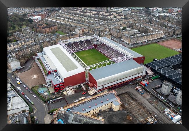 Tynecastle Stadium Framed Print by Apollo Aerial Photography
