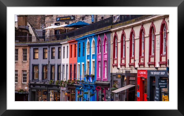 Victoria Street Colour Framed Mounted Print by Apollo Aerial Photography