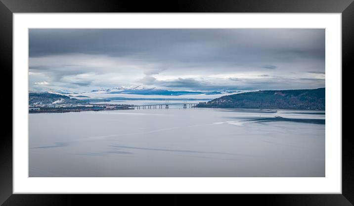 The Kessock Bridge Framed Mounted Print by Apollo Aerial Photography