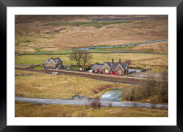 Ribblehead Station Framed Mounted Print by Apollo Aerial Photography