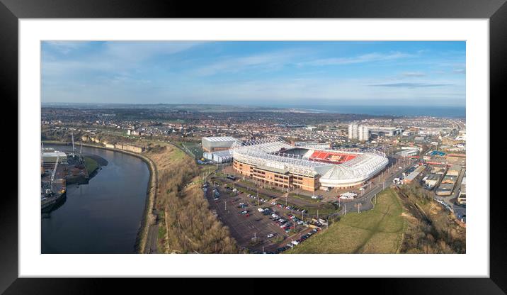 Stadium of Light Sunderland Framed Mounted Print by Apollo Aerial Photography