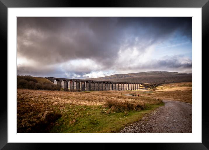 Ribblehead Viaduct  Framed Mounted Print by Apollo Aerial Photography