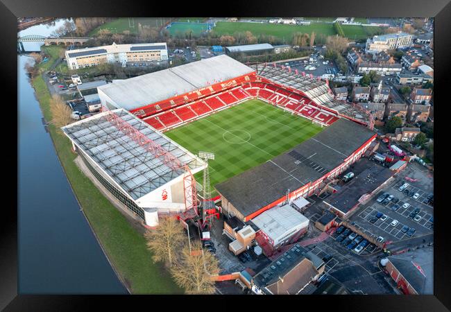 Nottingham Forest FC Framed Print by Apollo Aerial Photography