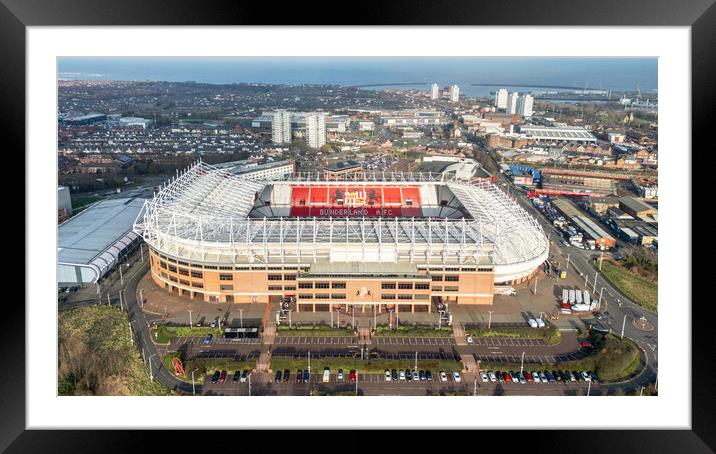 Stadium of Light Sunderland Framed Mounted Print by Apollo Aerial Photography