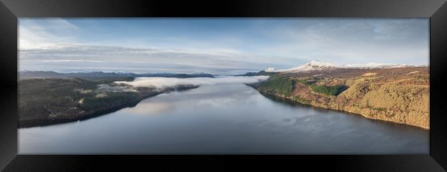 Loch Ness Mist Framed Print by Apollo Aerial Photography