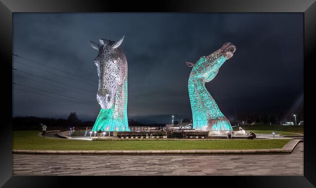 The Kelpies Falkirk Framed Print by Apollo Aerial Photography