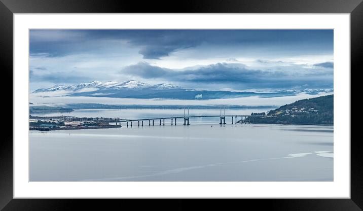 The Kessock Bridge Framed Mounted Print by Apollo Aerial Photography