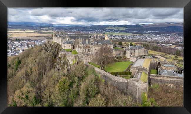 Stirling Castle Aerial View Framed Print by Apollo Aerial Photography