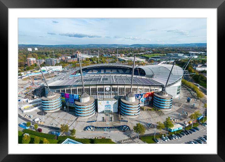 The Etihad Stadium Framed Mounted Print by Apollo Aerial Photography