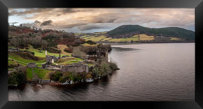 Urquhart Castle Loch Ness Framed Print by Apollo Aerial Photography