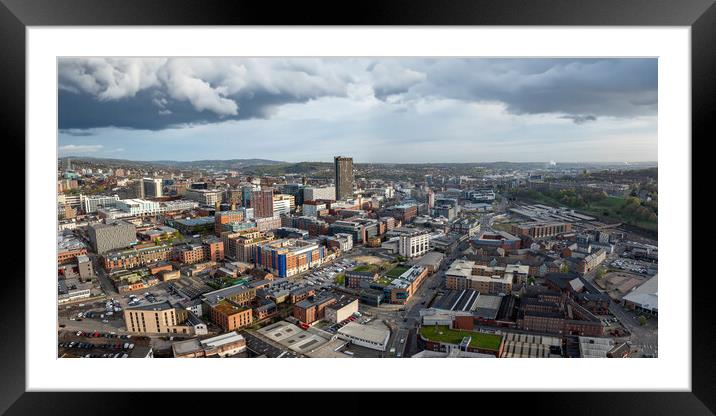 Sheffield Framed Mounted Print by Apollo Aerial Photography