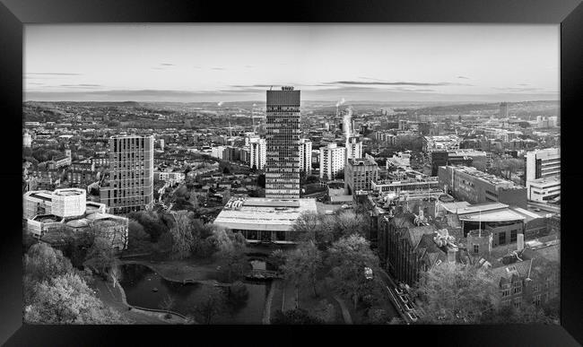 Sheffield CItyscape Framed Print by Apollo Aerial Photography