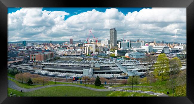 Sheffield Skyline Framed Print by Apollo Aerial Photography