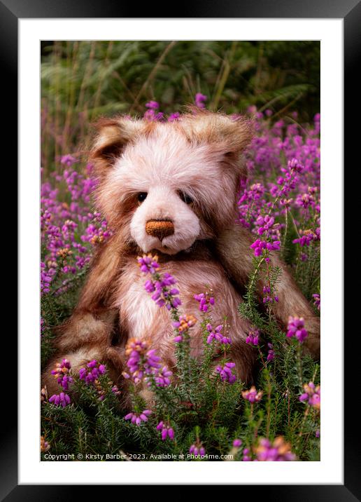 A close up of a teddy bear Framed Mounted Print by Kirsty Barber