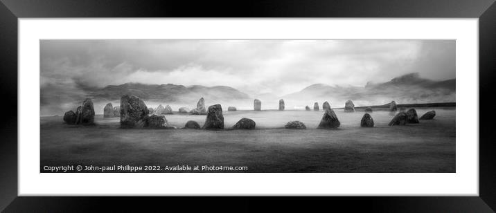 Castlerigg Stone Circle Framed Mounted Print by John-paul Phillippe