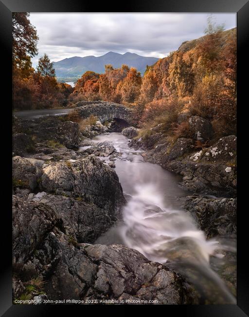  Ashness Bridge Framed Print by John-paul Phillippe