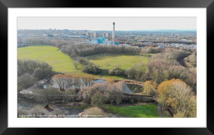 wolverhampton skyline Framed Mounted Print by malcolm james