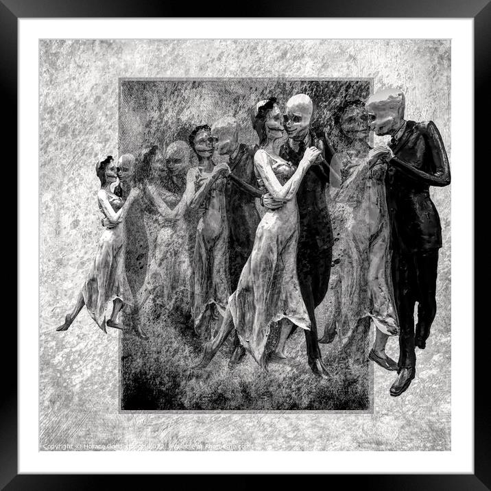 Dancing with death Framed Mounted Print by Horace Goodenough