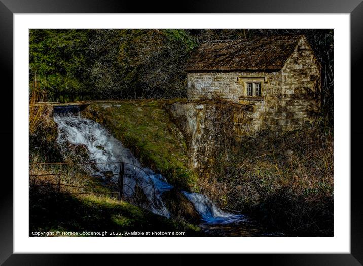 Beside the waterfall Framed Mounted Print by Horace Goodenough