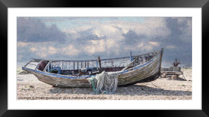 Fishing nets Framed Mounted Print by Horace Goodenough