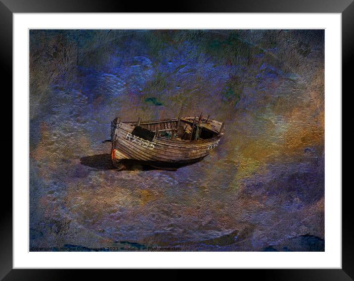The lonely boat Framed Mounted Print by Horace Goodenough