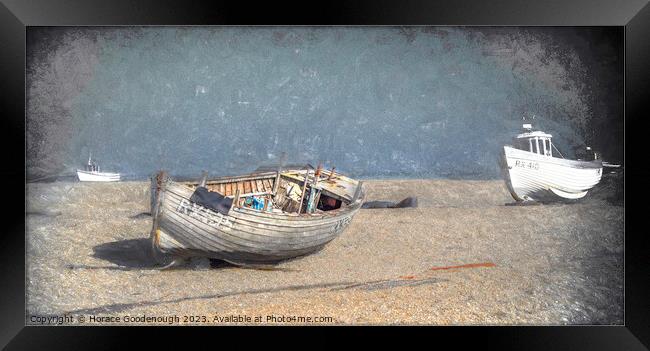 Three boats Framed Print by Horace Goodenough