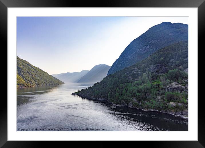 Norway Fjords Framed Mounted Print by Horace Goodenough