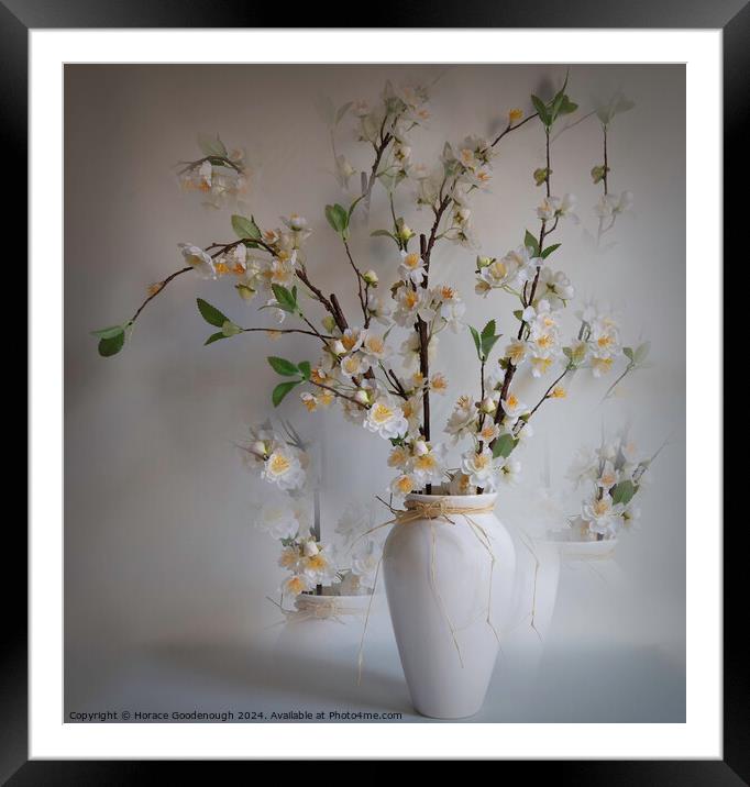 Cherry Blossom Framed Mounted Print by Horace Goodenough