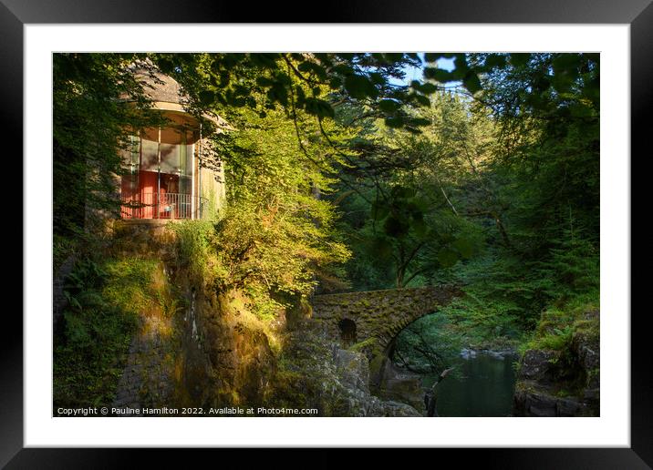 Ossians Hall of Mirrors Dunkeld Framed Mounted Print by Pauline Hamilton