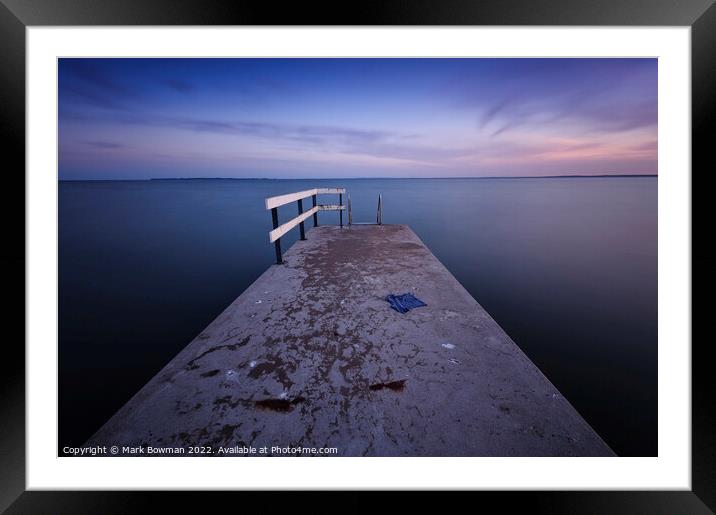 The Big Blue Framed Mounted Print by Mark Bowman